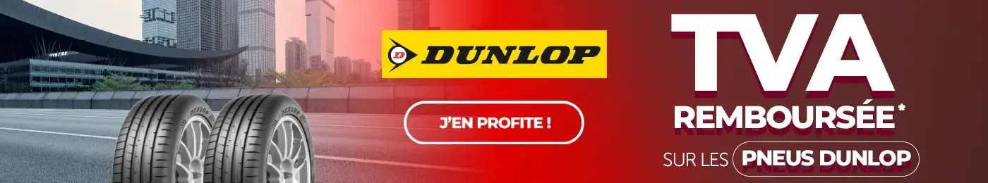Pneus Dunlop TVA remboursée