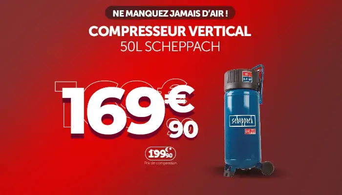 Compresseur vertical Scheppach