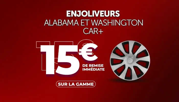 Enjoliveurs 15€ de remise immédiate