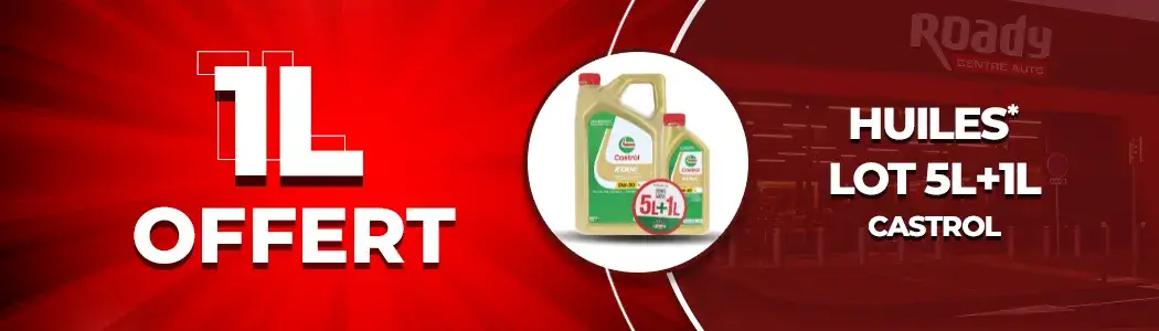 Huiles 5L+1L CASTROL - 1L offert