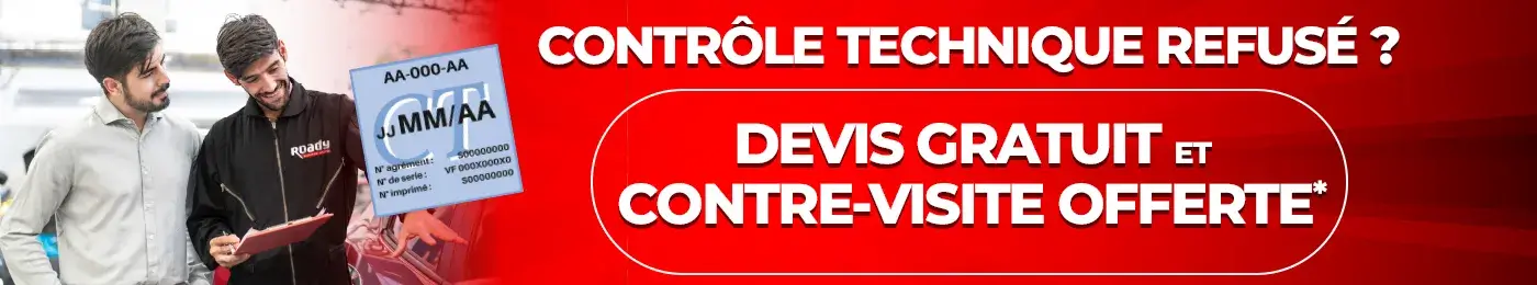 Contrôle technique, devis gratuit et contre visite offerte