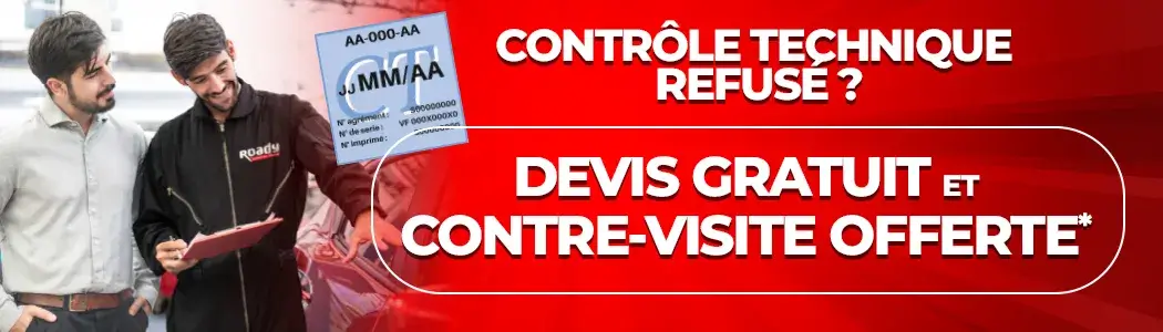 Contrôle technique, devis gratuit et contre-visite offerte