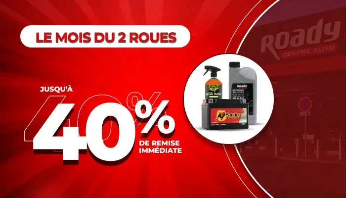 Le mois du 2 roues jusqu'à 40% de remise immédiate