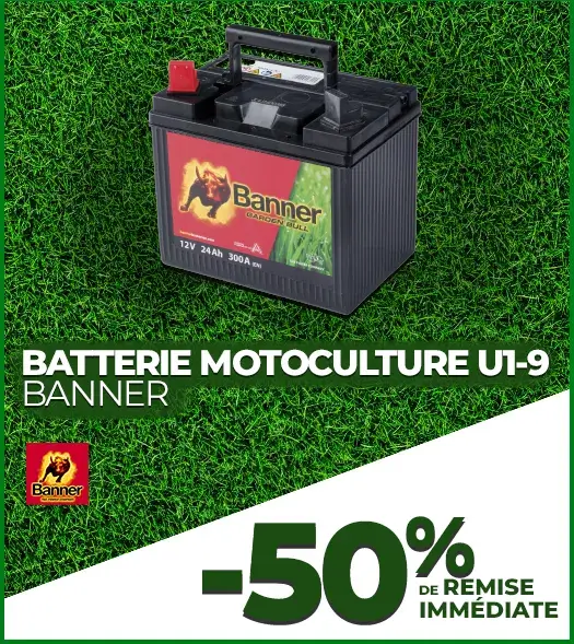 Batterie motoculture BANNER - 50% de remise immédiate Batterie motoculture BANNER - 50% de remise immédiate