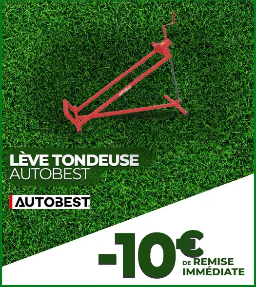 Lève tondeuse AUTOBEST - 10€ de remise immédiate Lève tondeuse AUTOBEST - 10€ de remise immédiate
