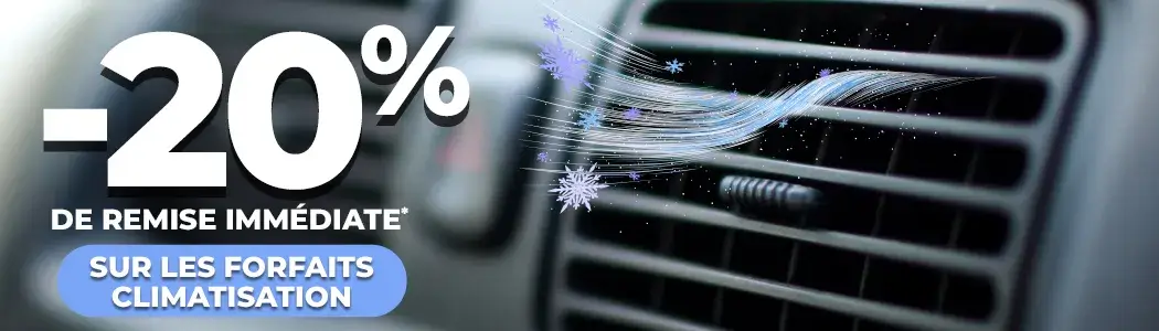 20% de remise immédiate sur les forfaits climatisation