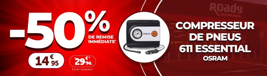 Compresseur de pneus 611 Essential OSRAM - 50% de remise immédiate