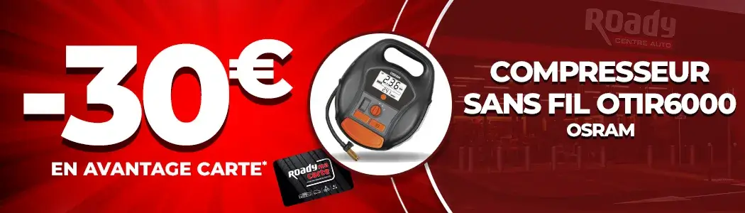 Compresseur sans fil OTIR6000 OSRAM - 30€ en avantage carte
