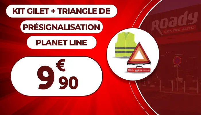 Kit gilet et triangle de présignalisation PLANET LINE