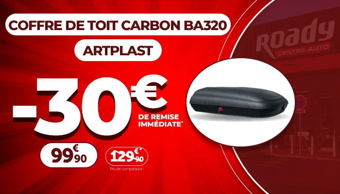 Coffre de toit BA320 ARTPLAST - 30€ de remise immédiate