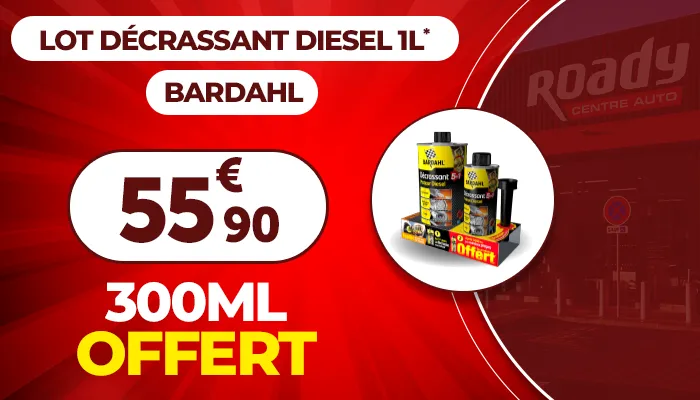 Lot décrassant Diesel 1L BARDAHL - 300 ml offert