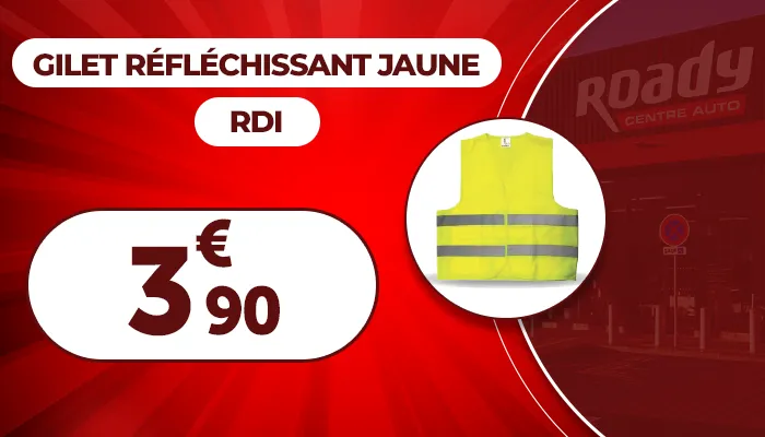 Gilet réfléchissant jaune RDI