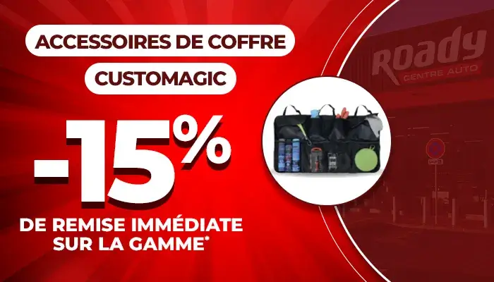 Accessoires de coffre CUSTOMAGIC - 15% de remise immédiate