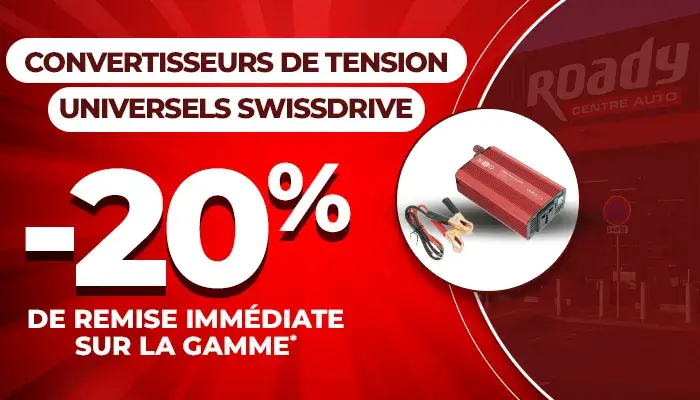 Convertisseurs de tension universels SWISSDRIVE - 20% de remise