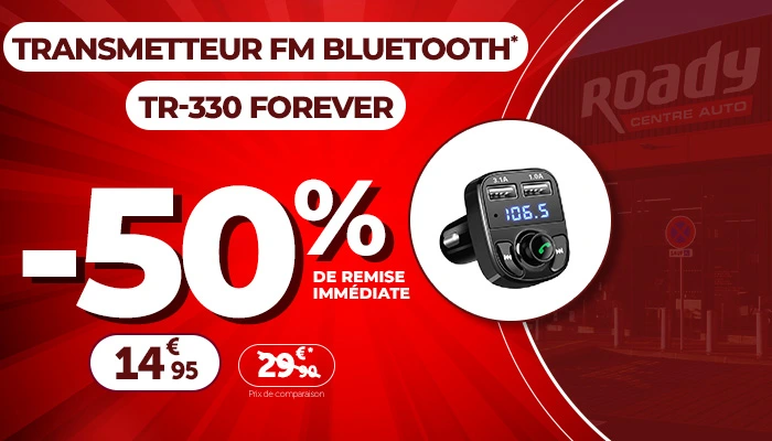 -50% de remise immédiate, transmetteur FM Bluetooth