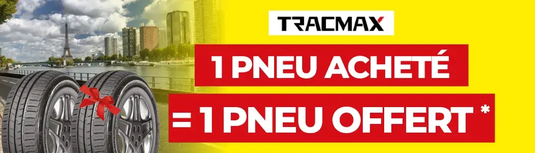 1 pneu acheté = 1 pneu offert offre  Tracmax
