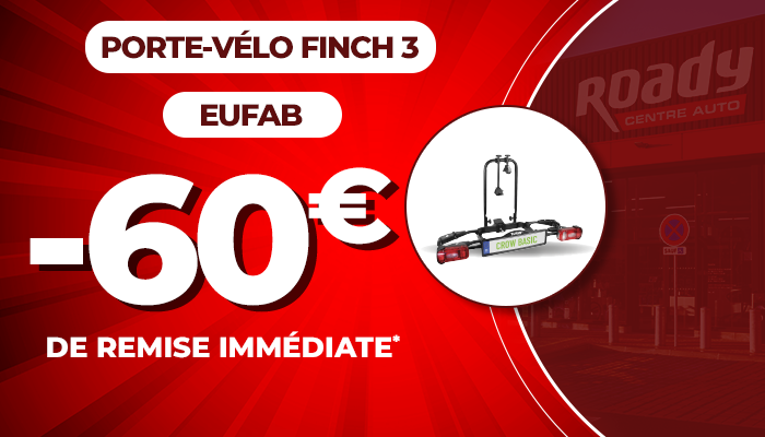 Porte vélo FINCH 3, 60€ de remise immédiate