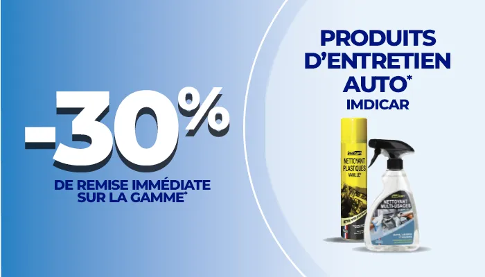 -30% de remise immédiate sur les produits d'entretien auto IMDICAR
