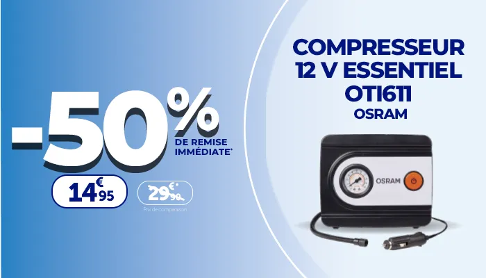 -50% de remise immédiate su le compresseur