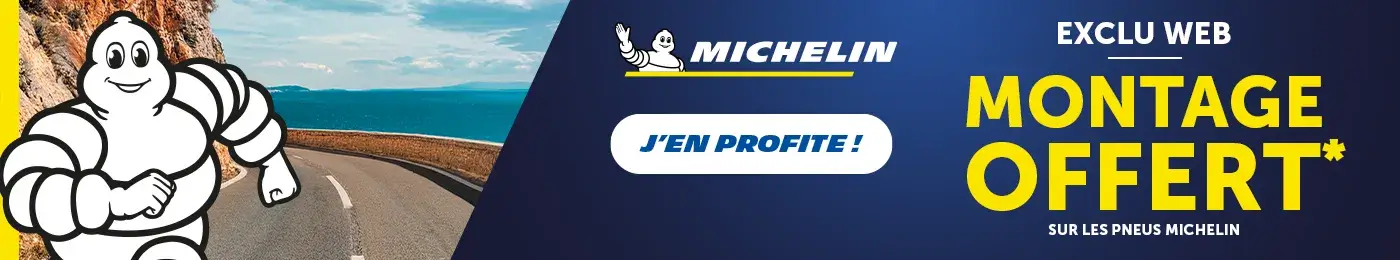 EXCLU WEB : Montage offert sur les pneus MICHELIN