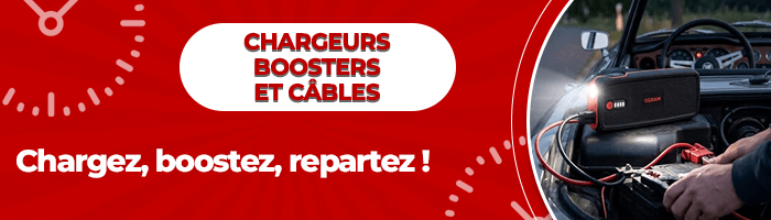 Chargeurs, boosters et câbles