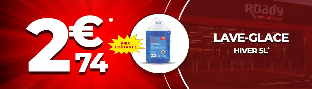 Prix coûtant sur le lave-glace hiver 5L Prix coûtant sur le lave-glace hiver 5L