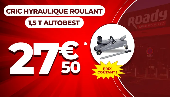 Prix coûtant sur le cric hydraulique roulant 1,5T AUTOBEST