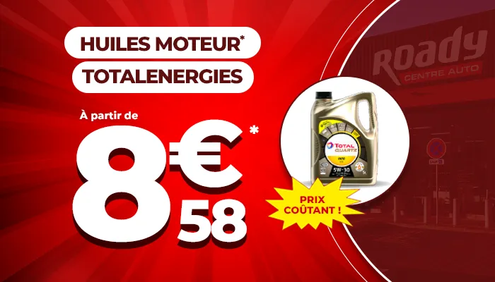 Prix coûtant sur les huiles moteur TOTALENERGIES