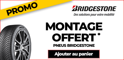 Montage offert sur les pneus BRIDGESTONE
