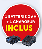 Nettoyeur SCHEPPACH - Batterie et chargeur inclus