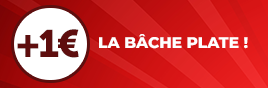 Bâche plate à 1€