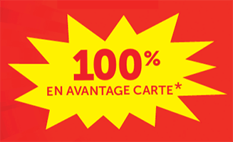 100% en avantage carte