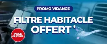 Filtre habitacle offert