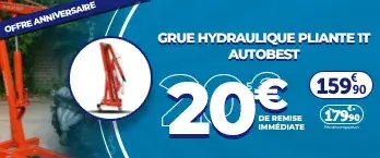Grue hydraulique pliante 1T Autobest