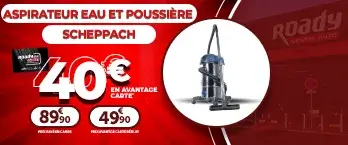 Aspirateur eau et poussière Scheppach