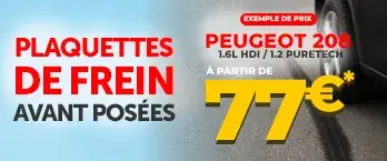 Plaquettes de frein avant posées