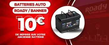 Batteries 10 € de remise immédiate