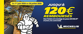 Offre de remboursement Michelin