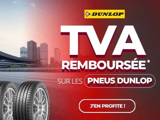 OP05 2025 Pneus DUNLOP TVA remboursées