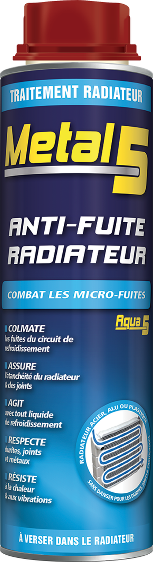 Anti-Fuite Radiateur METAL 5 - Roady