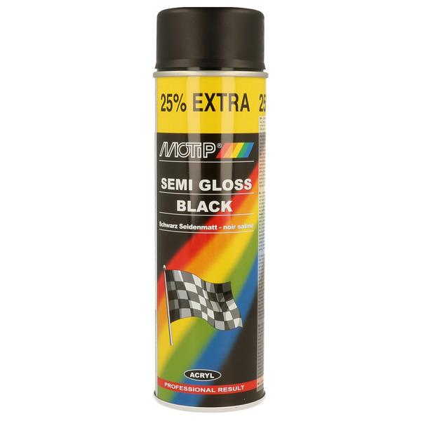 MOTIP Sprühlack Schwarz Glänzend 500ml - Schnelltrocknend Für Auto & Mehr
