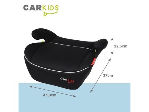 Destockage Noël : Carkids - Rehausseur Bas 125-150cm Isize R129 Noir Bande Rouge Car Kids Pas Cher