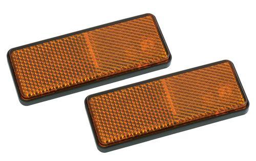 Catadioptre adhésif rond orange TRAX - Attelage, faisceaux et