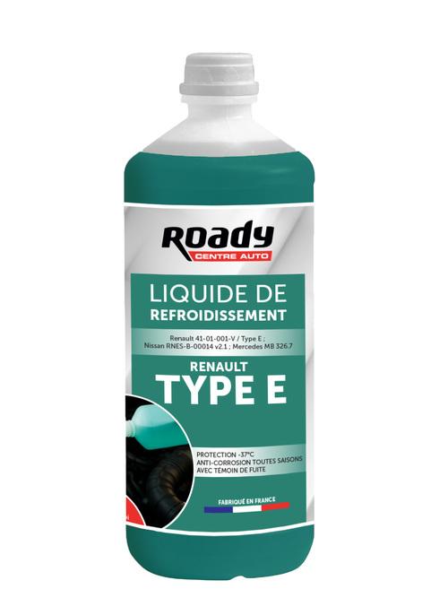 Liquide de refroidissement ROADY -37C RENAULT TYPE E 1L - Roady