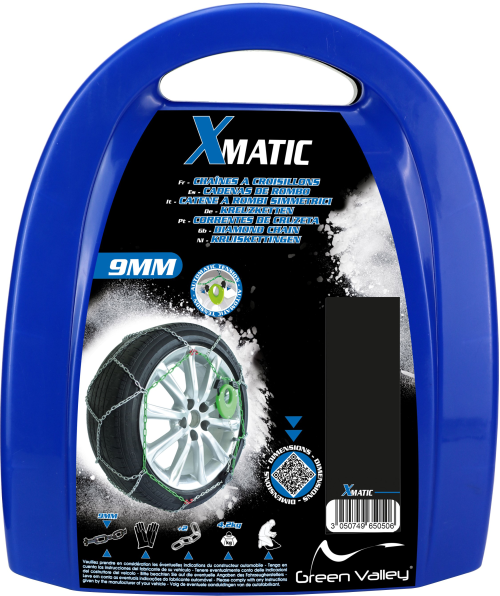 2 chaines neige GREENVALLEY XMATIC 90 - Roady