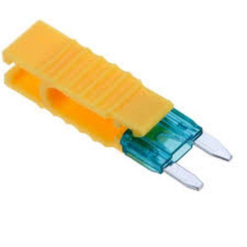 Lot De 5 Pinces à Fusibles Auto - Extracteur Fusible Plastique Jaune - Mini Outil De Boîte à Fusibles