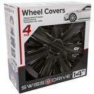 JEU D'ENJOLIVEURS 14'' CARBON BLACK SWISSDRIVE