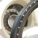 Couvre volant CUSTOMAGIC noir à strass