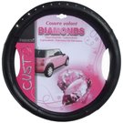 Couvre volant CUSTOMAGIC noir à strass