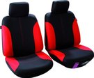 Housses de sièges avant CUSTOMAGIC Callao Noir/Rouge Taille 1